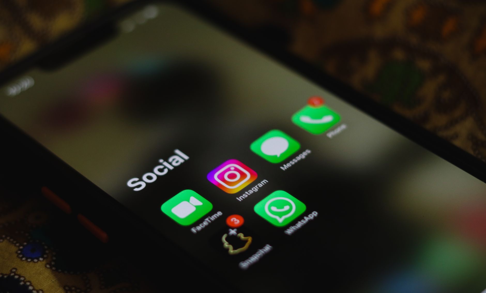 A smartphone showing a messaging app