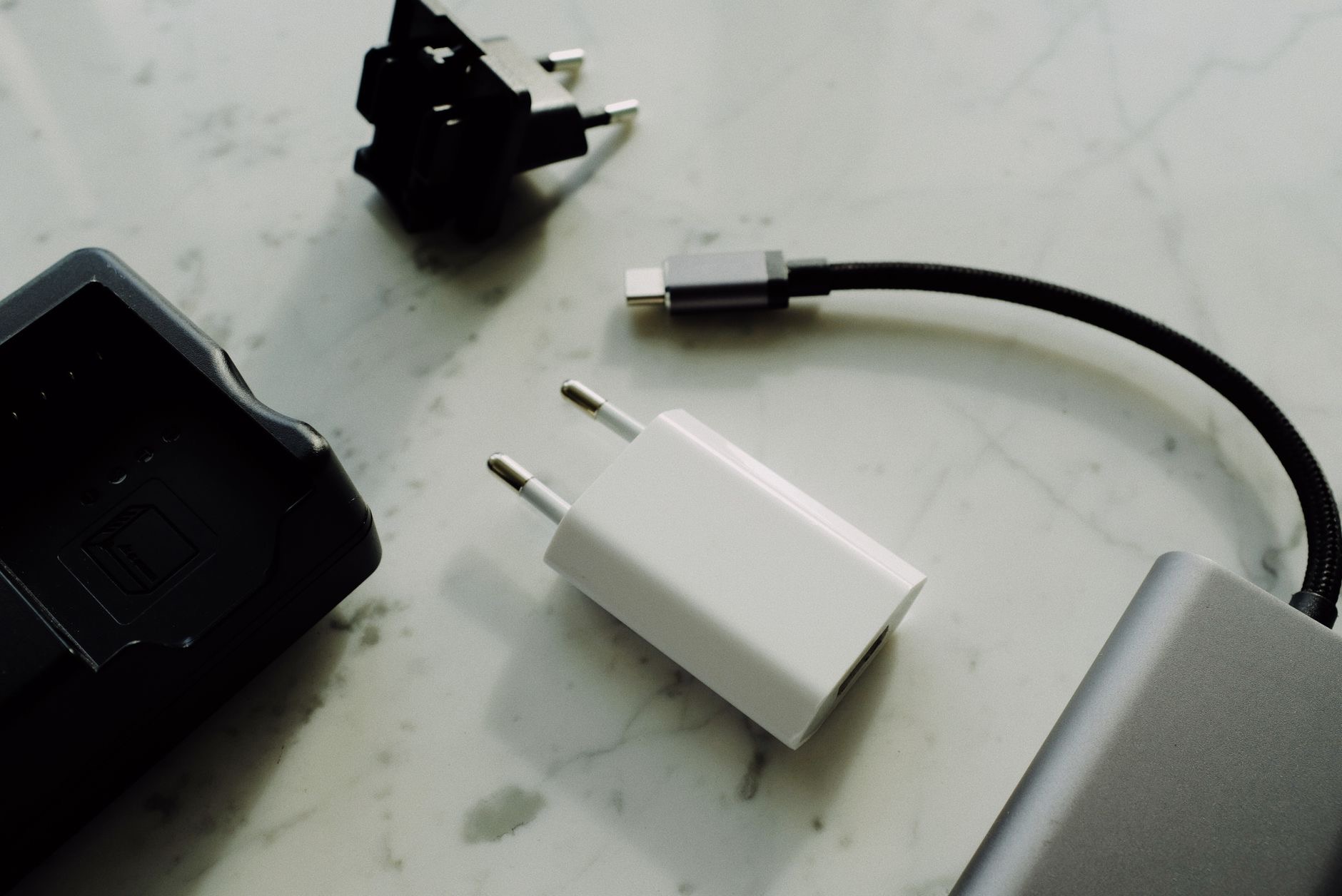A charging cable and adapter