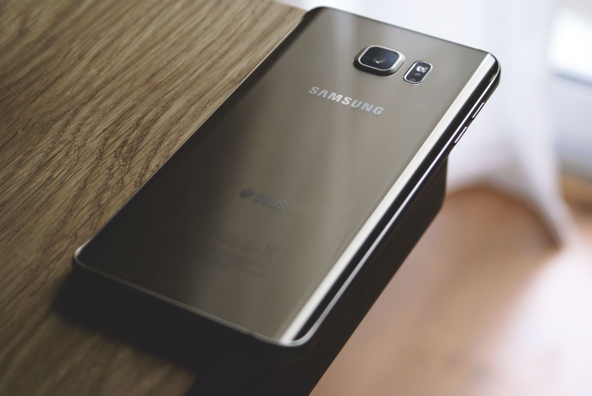 Premium smartphone resting on a surface