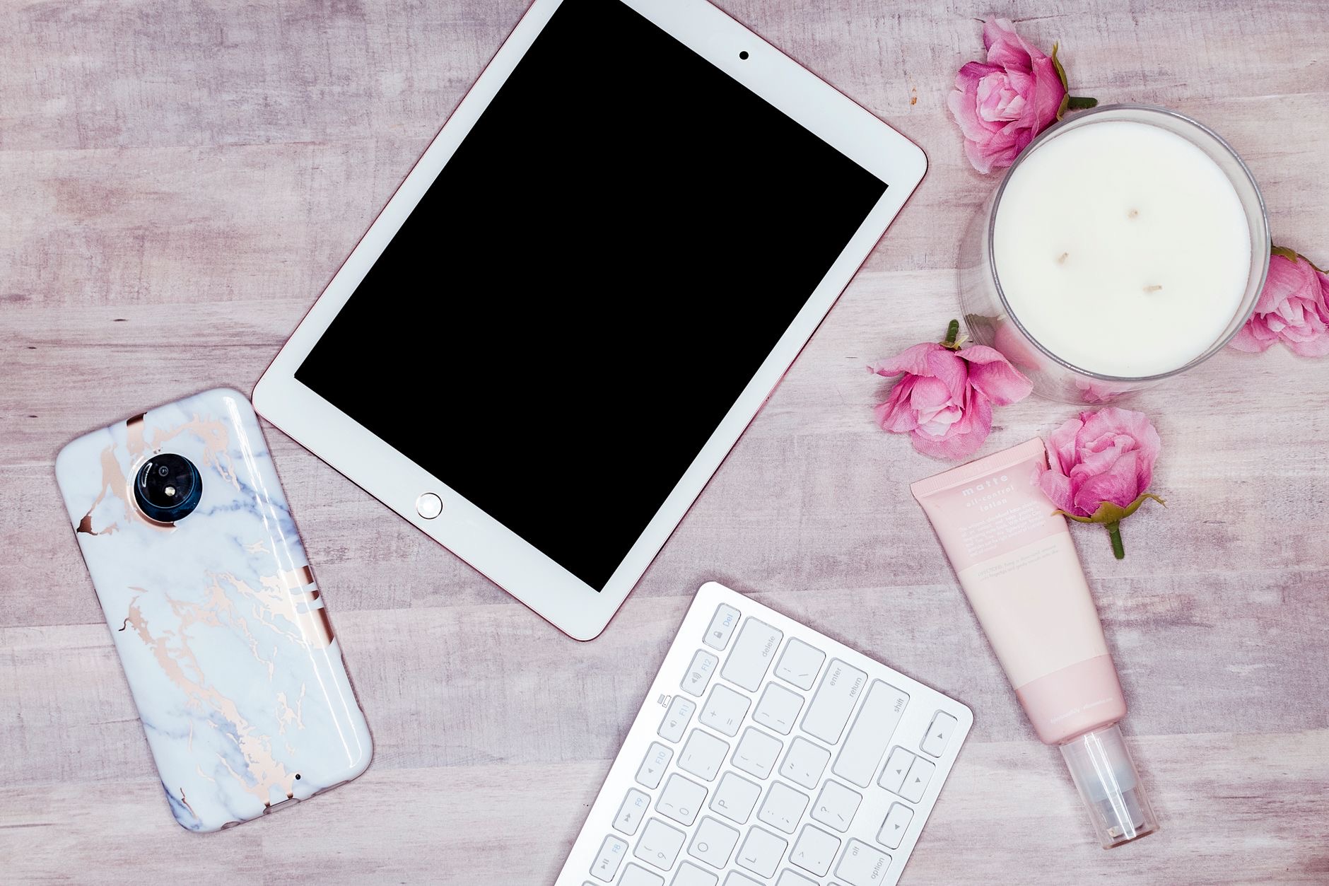 Everyday Apple accessories on a desk