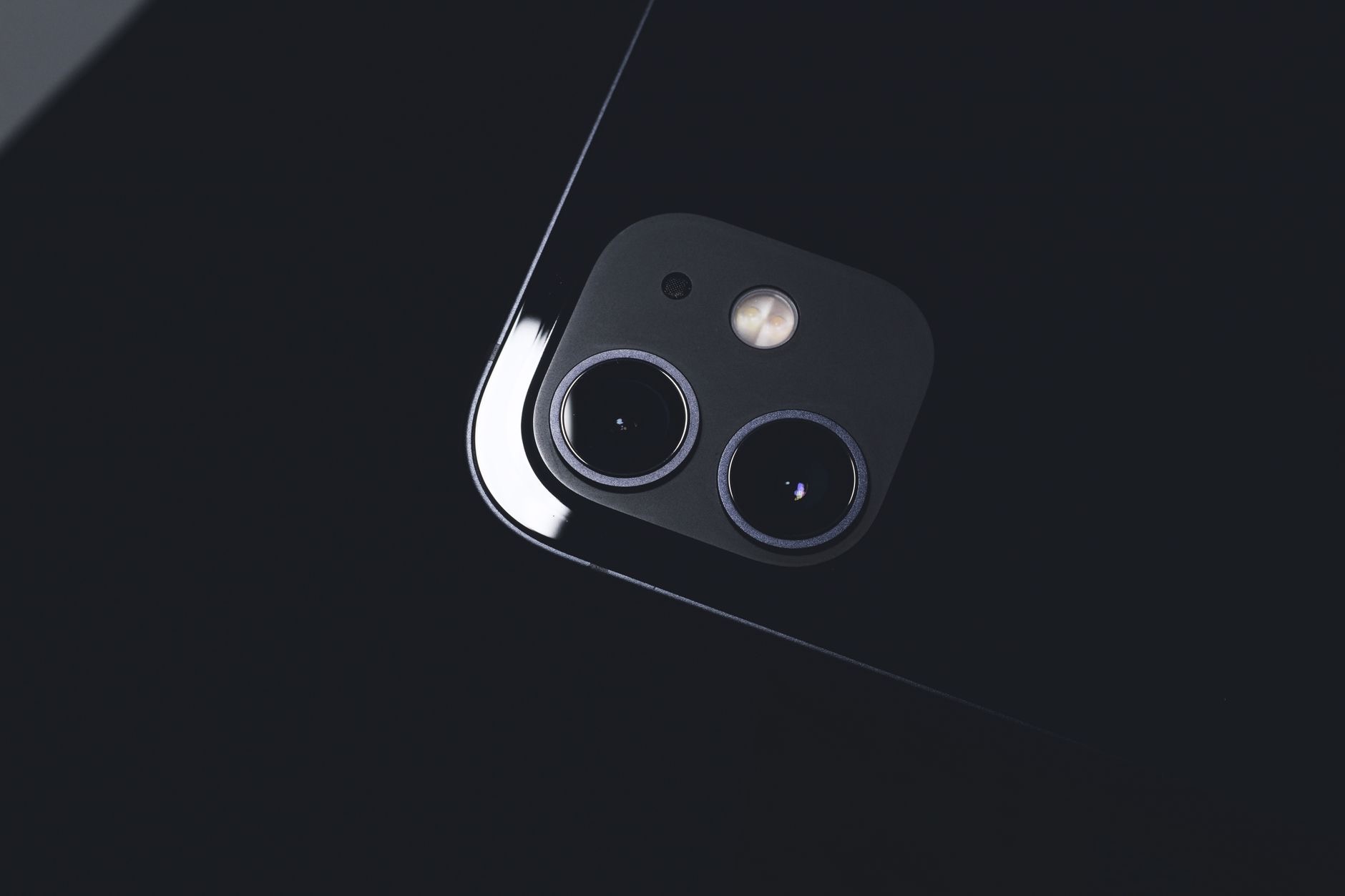 A premium Apple device close up