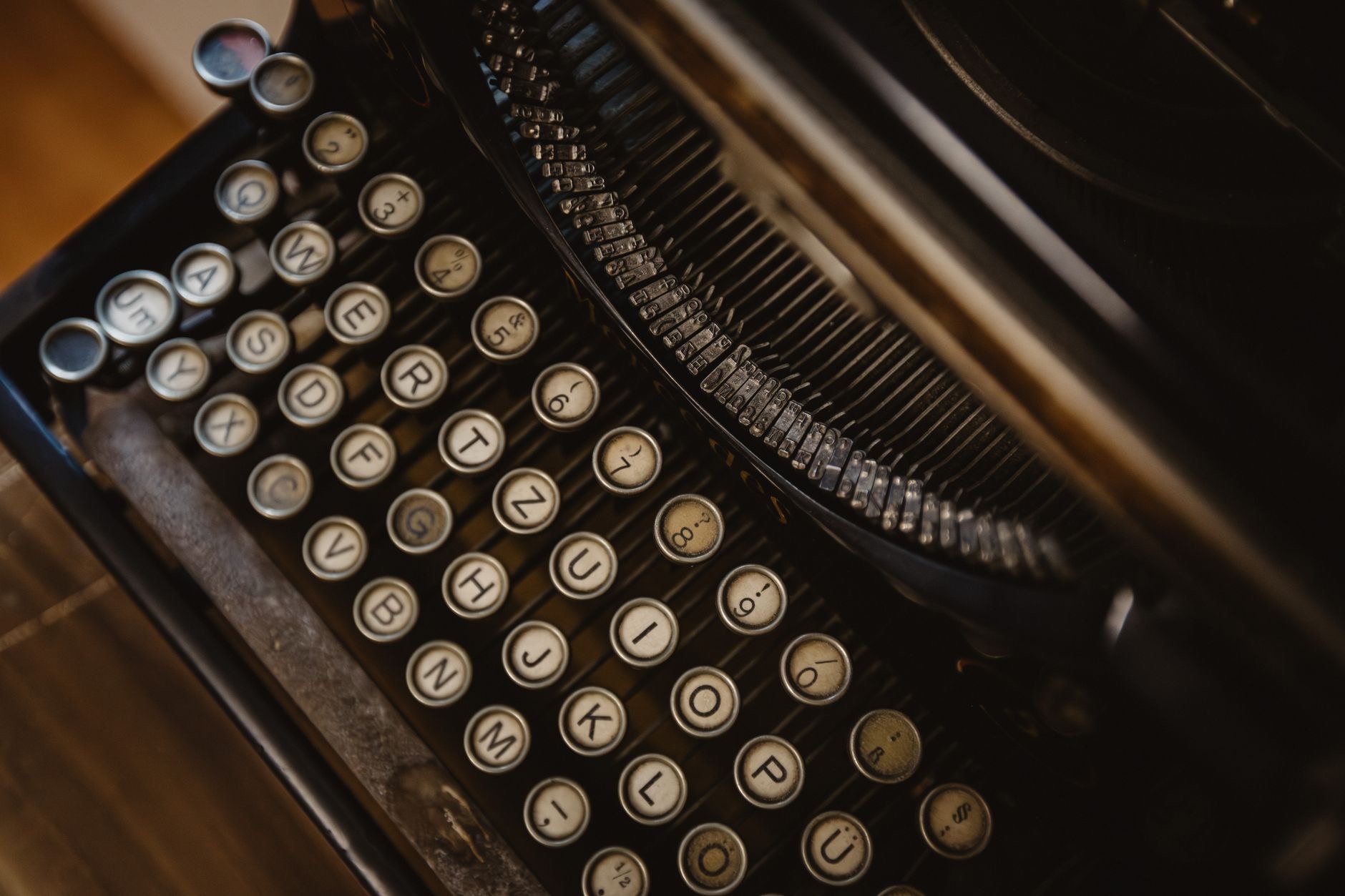 Close-up of a mechanical keyboard
