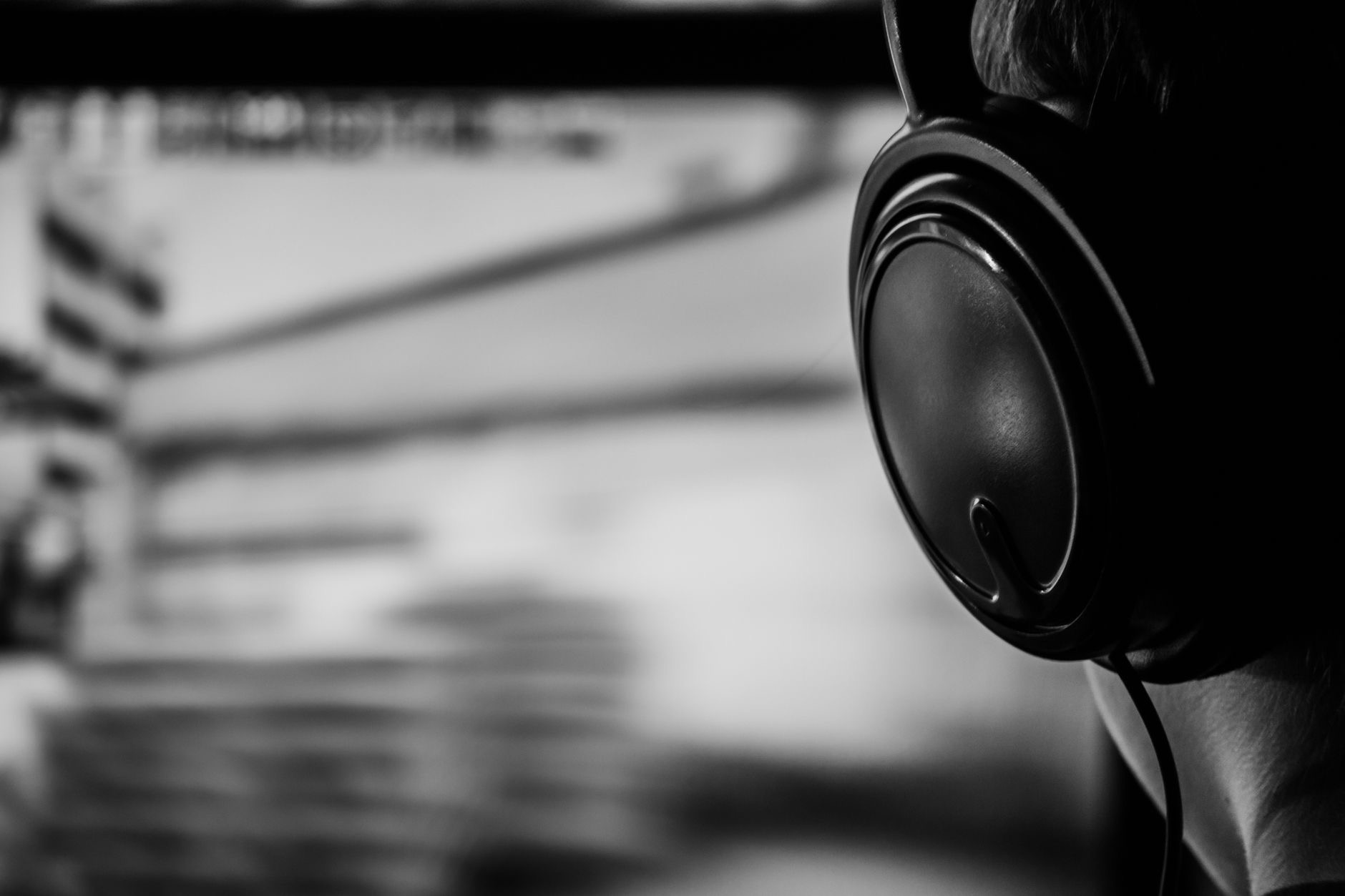 Person enjoying music