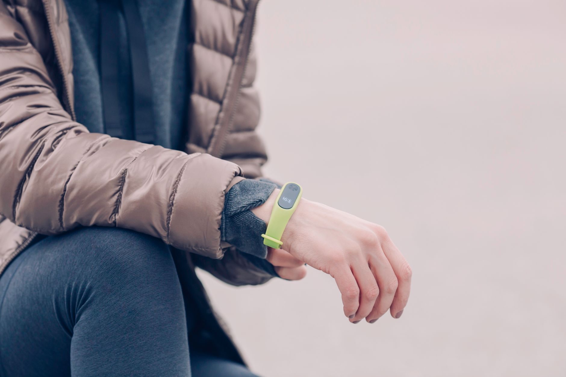 Close-up of a watch band