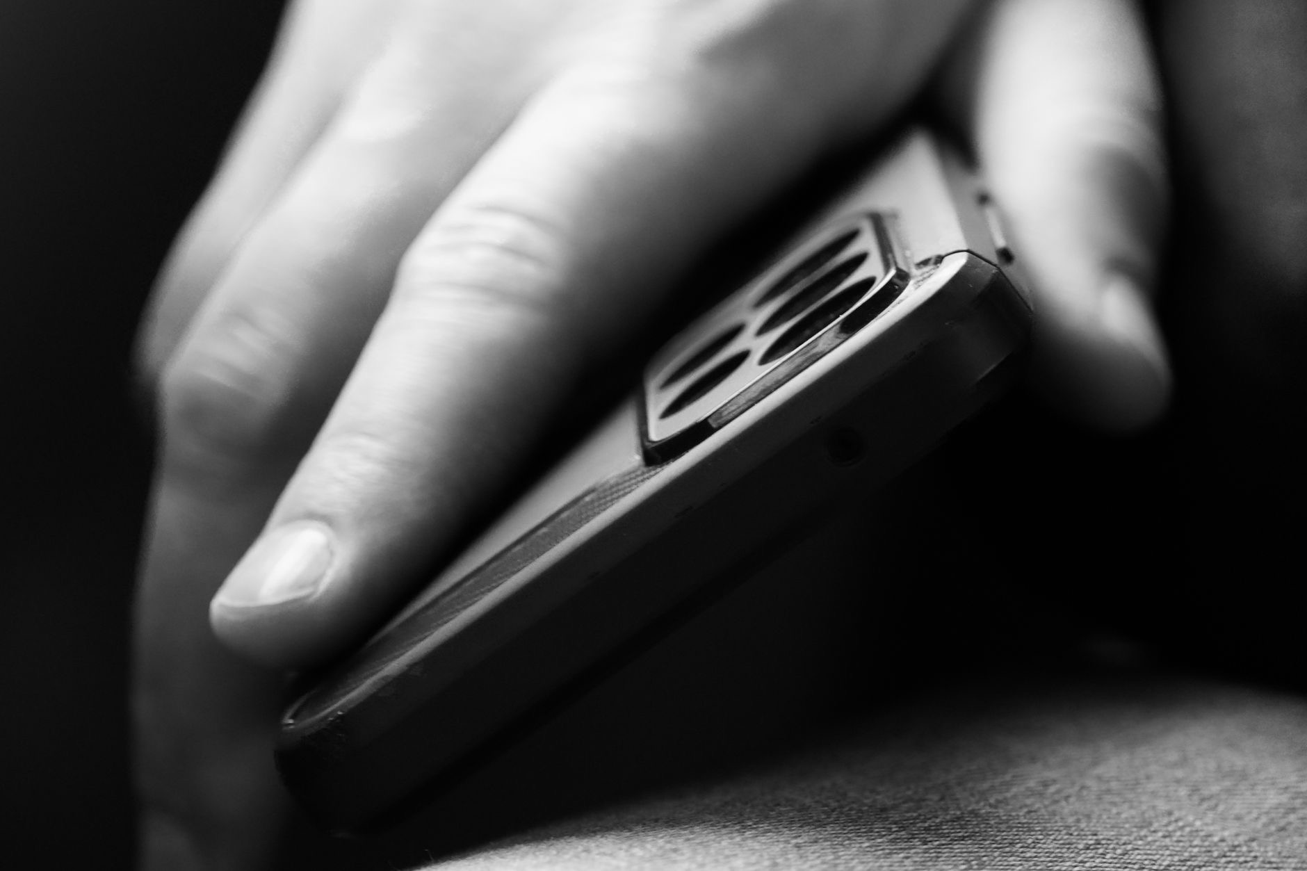 Close-up of a phone case