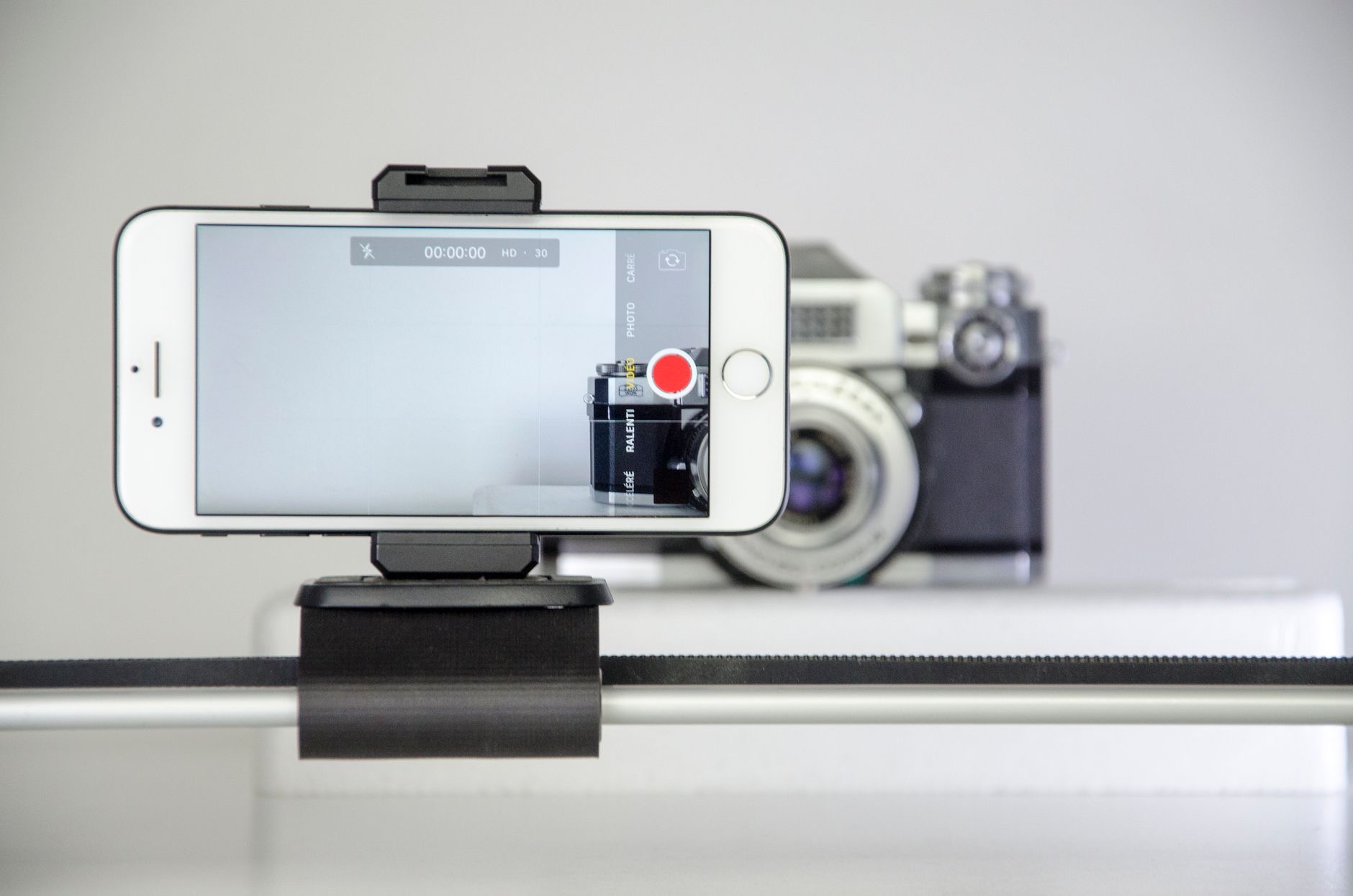 iPhone capturing a video scene