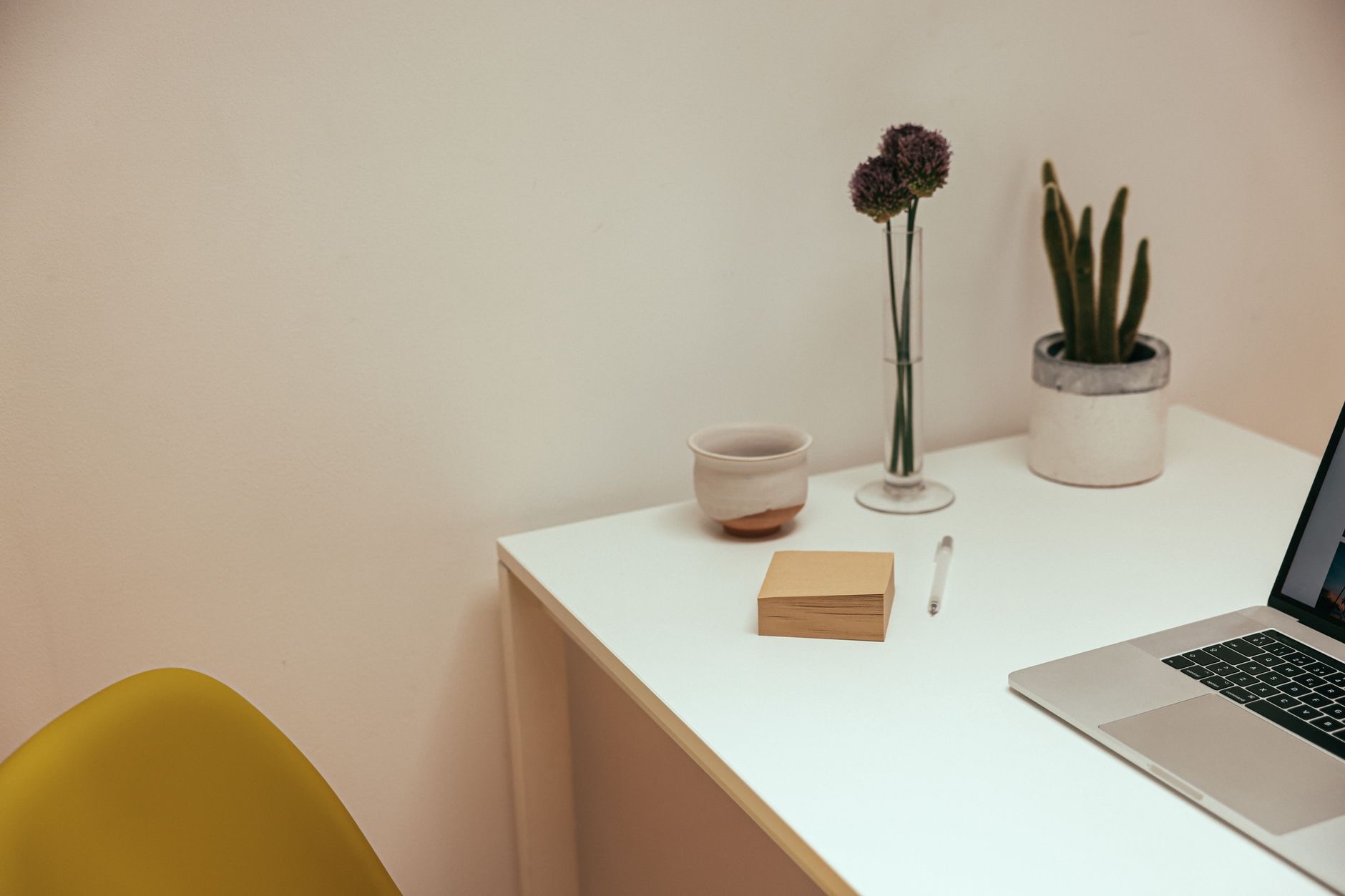 A person working in a calm space