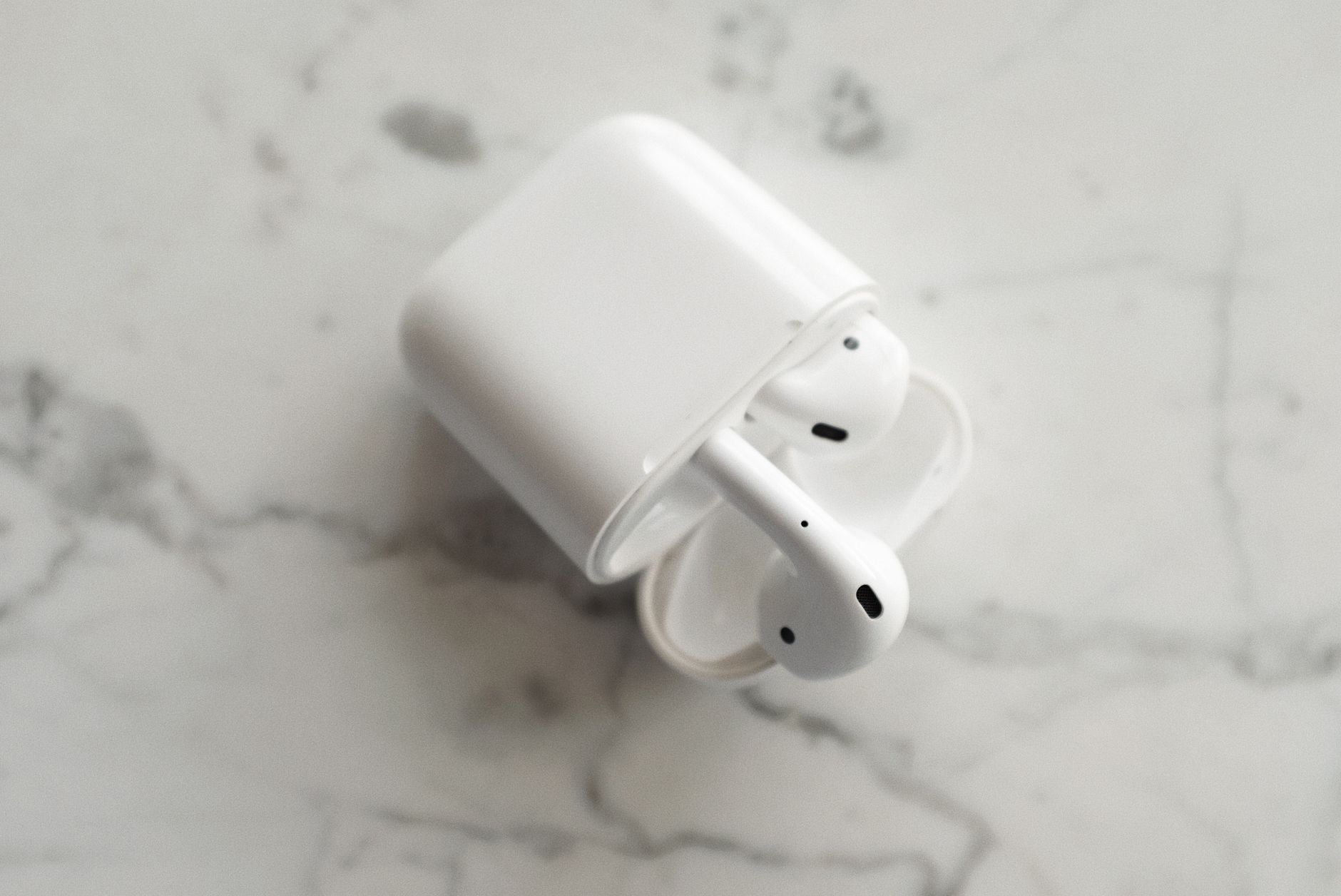 Wireless earbuds in a case