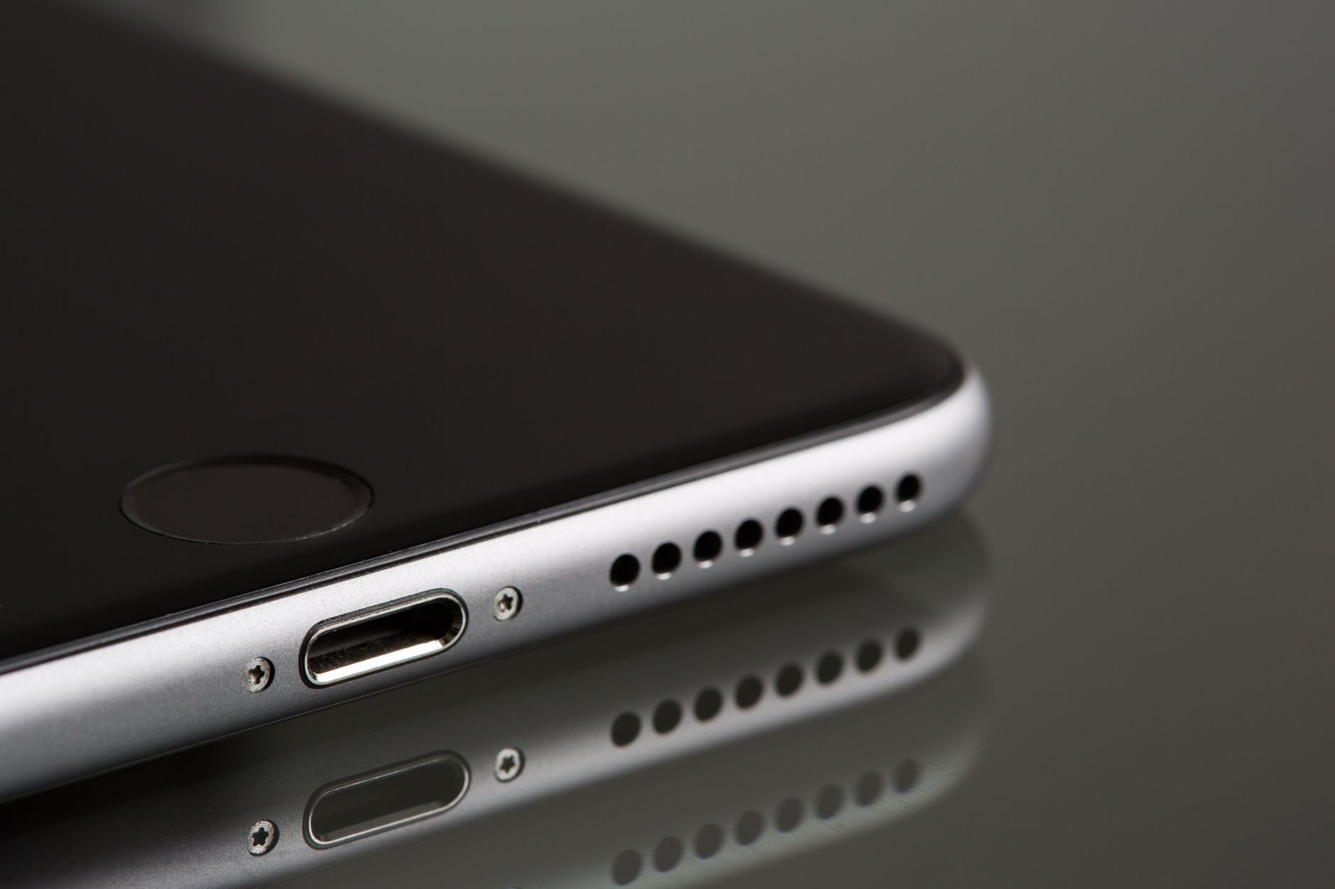Close-up of an iPhone gadget