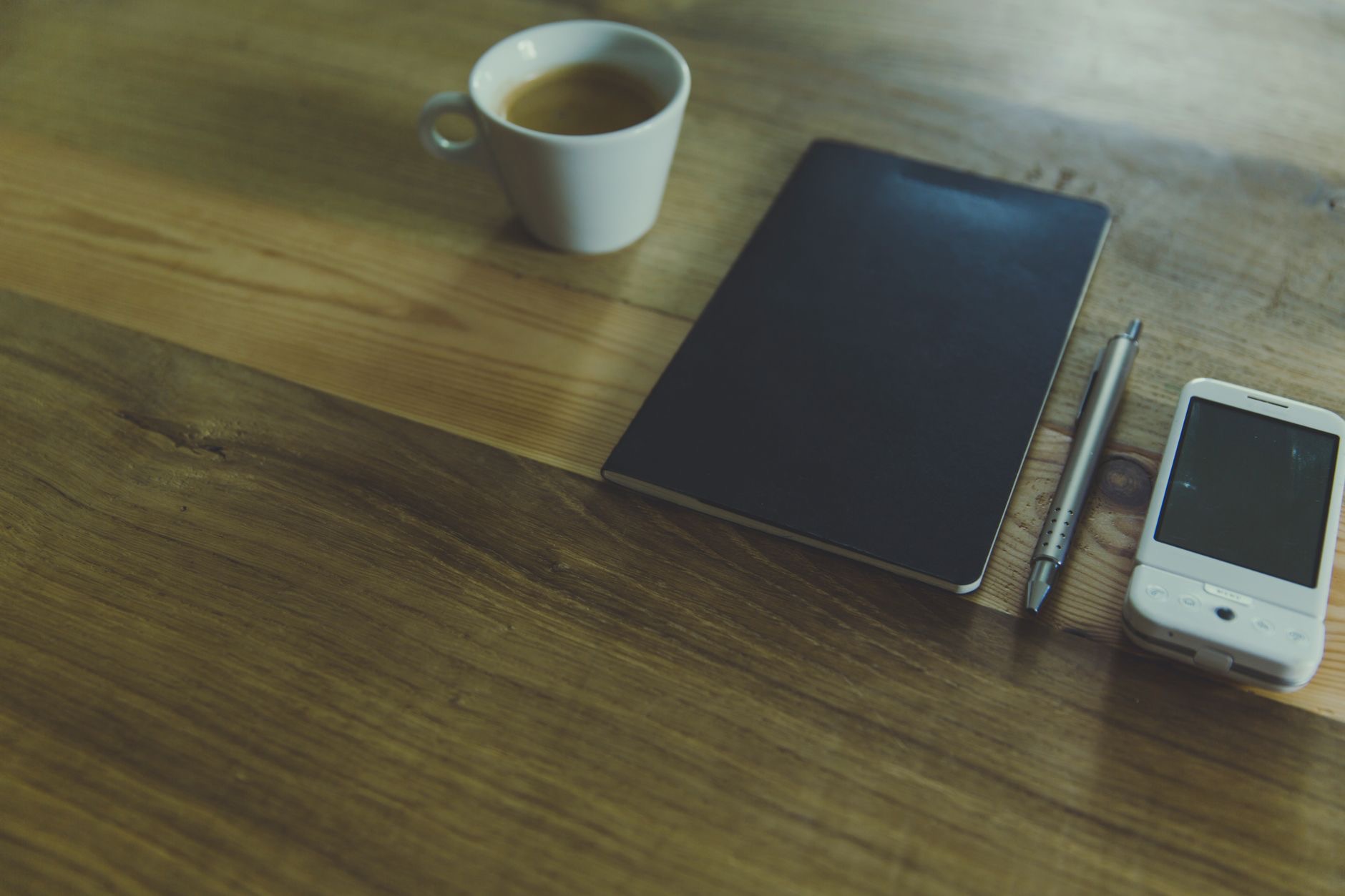 A quiet phone on a desk
