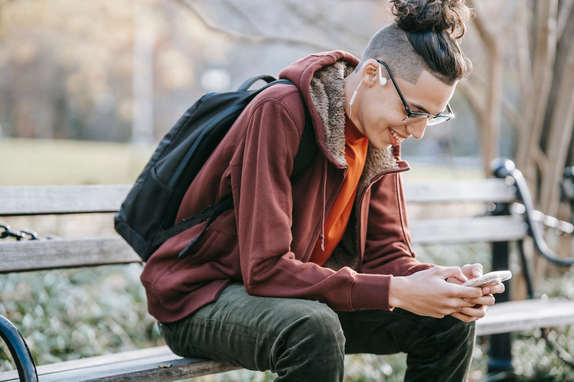 Someone enjoying life away from their phone