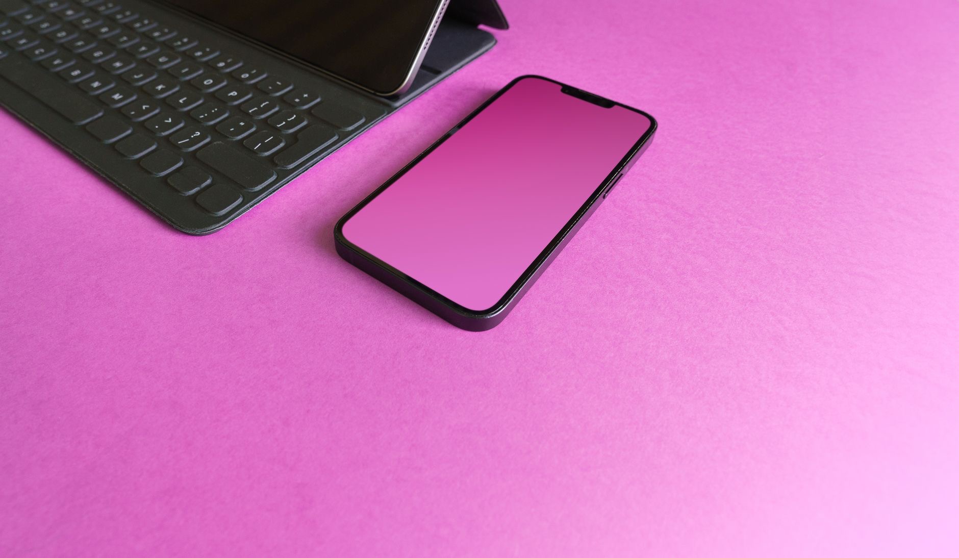 Close-up of a phone keyboard