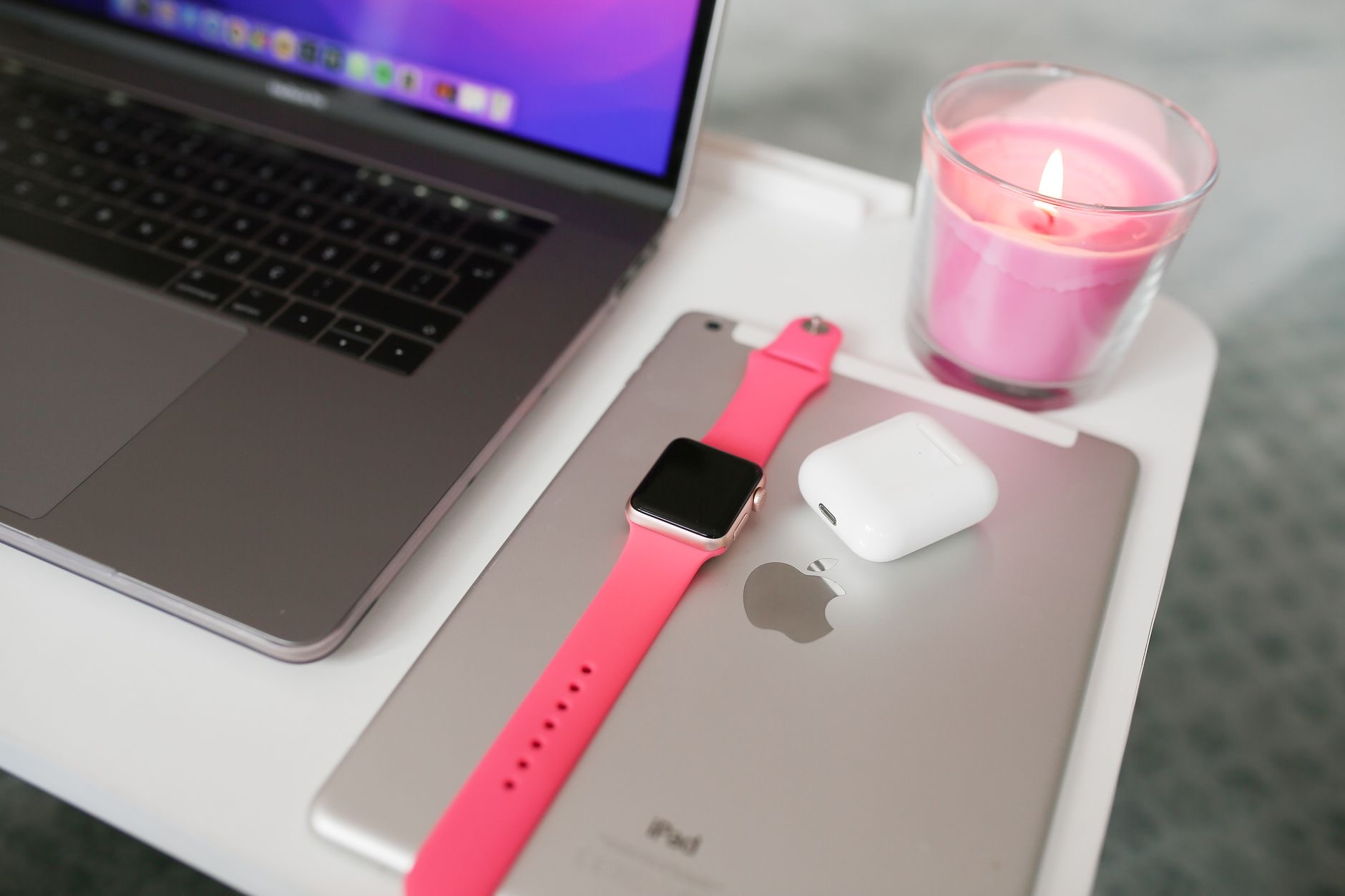 An iPad extending a Mac desktop