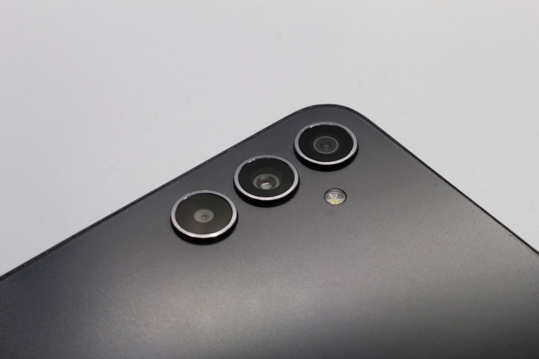 Close-up of a smartphone camera system