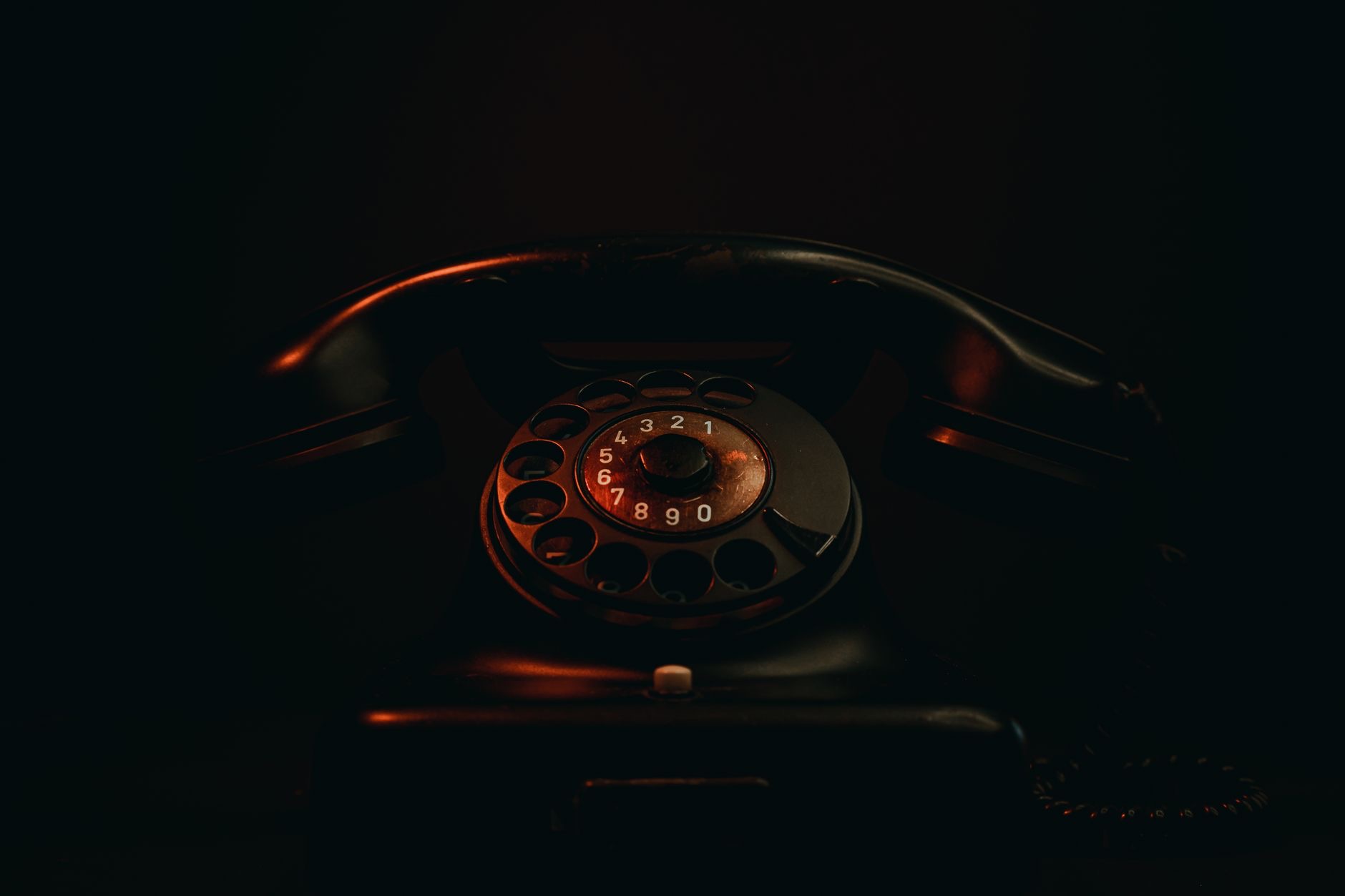 A phone in a dim setting