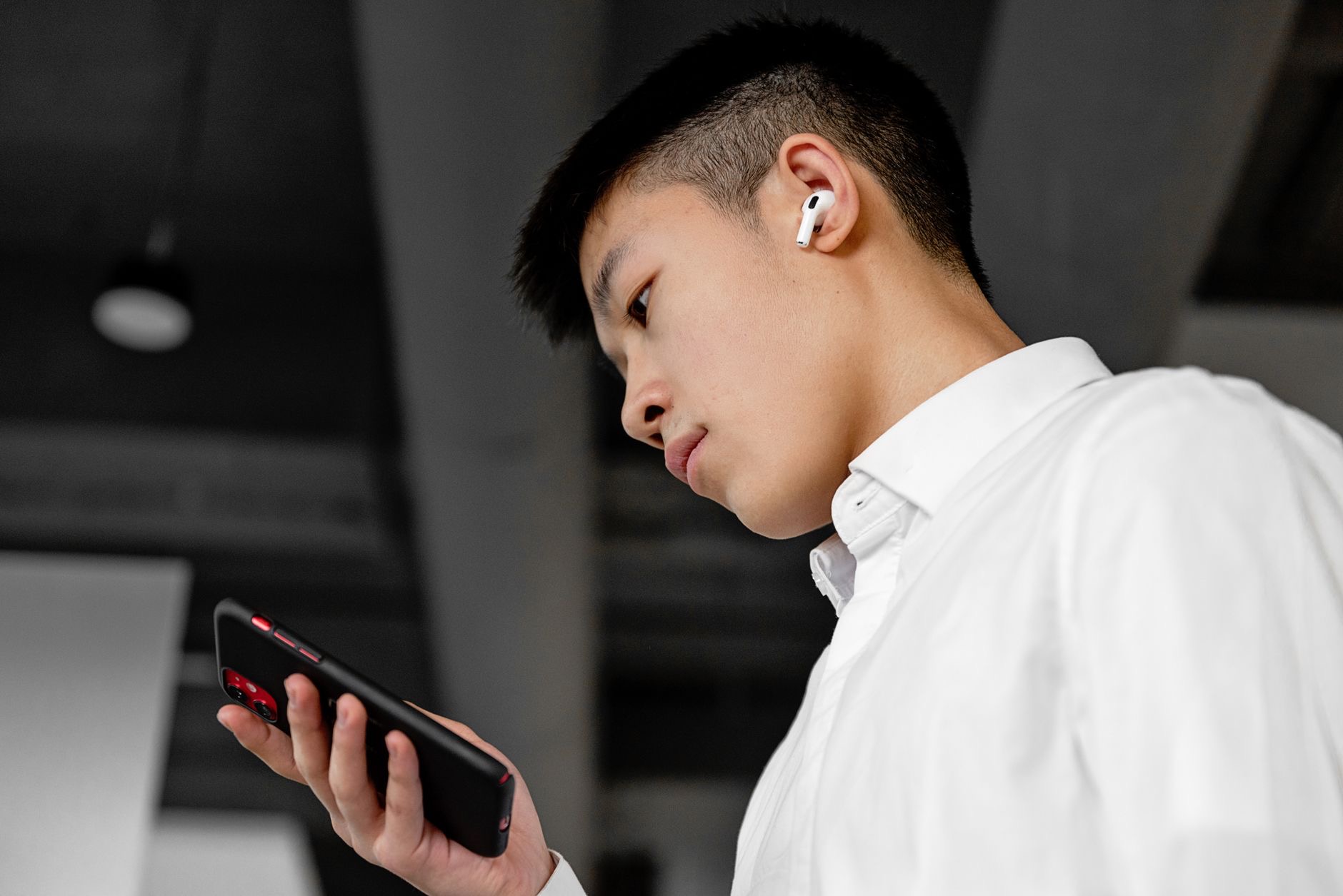 A smartphone showing intelligent features