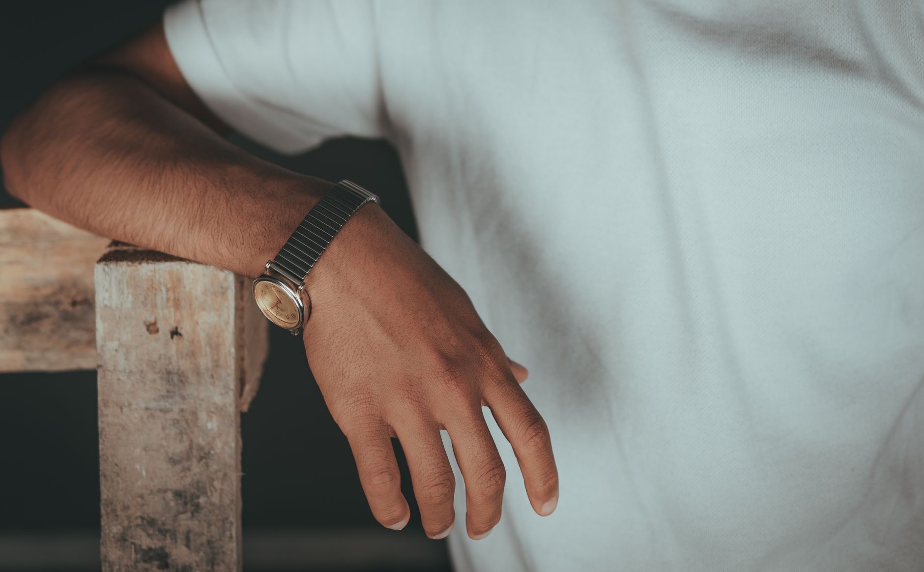 Person choosing a watch band